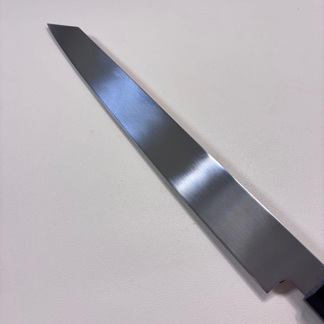 柳刃包丁 9寸 270mm 鏡面 切付柳刃包丁 鏡面　八角柄 刺身包丁༠༩