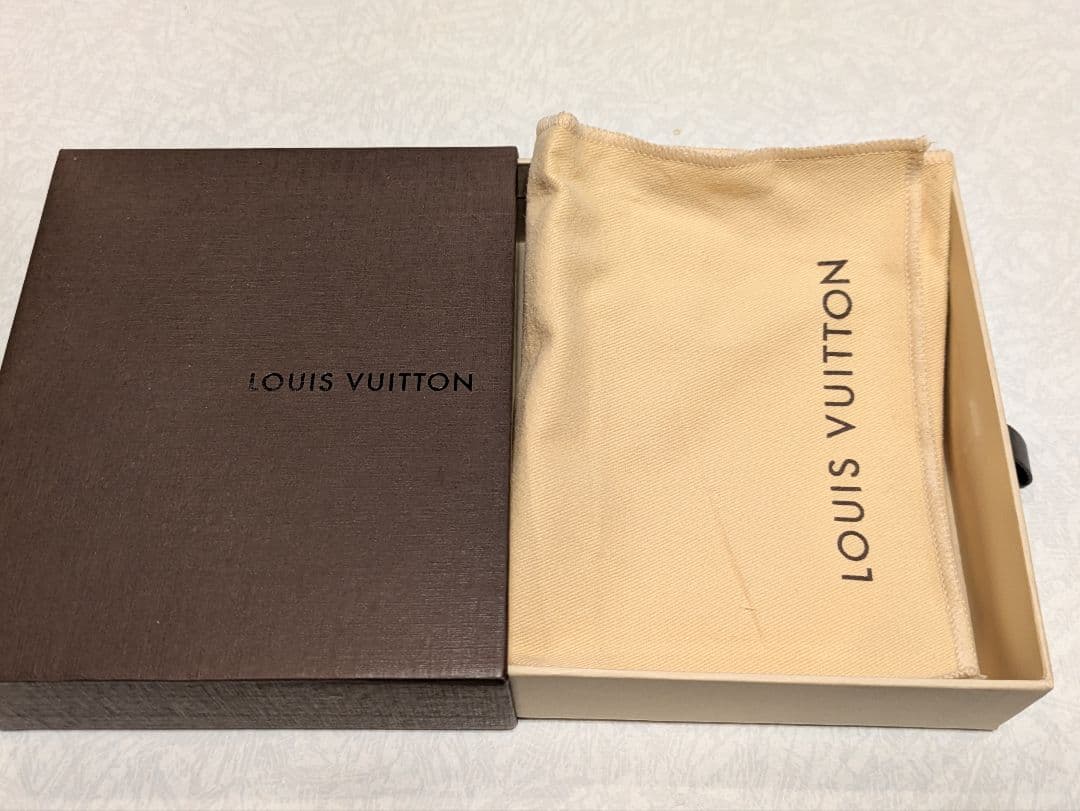 【箱付き】LOUIS VUITTON ダミエ 二つ折り財布