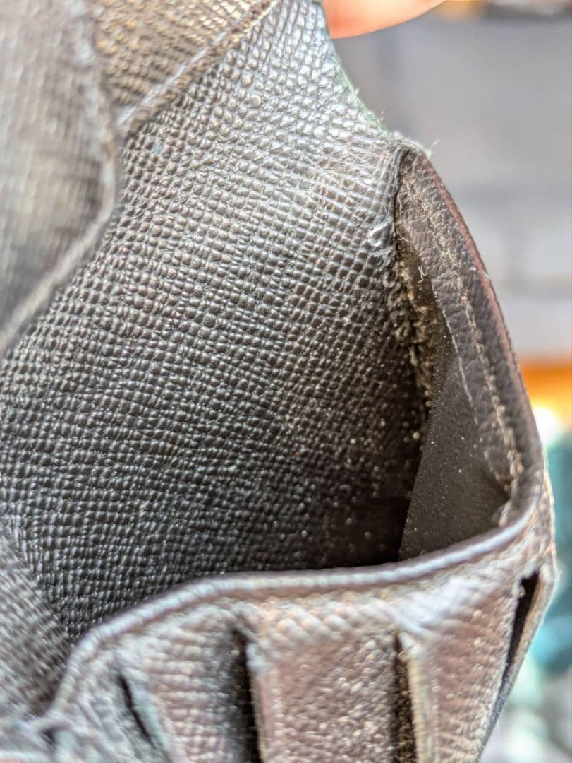 【箱付き】LOUIS VUITTON ダミエ 二つ折り財布