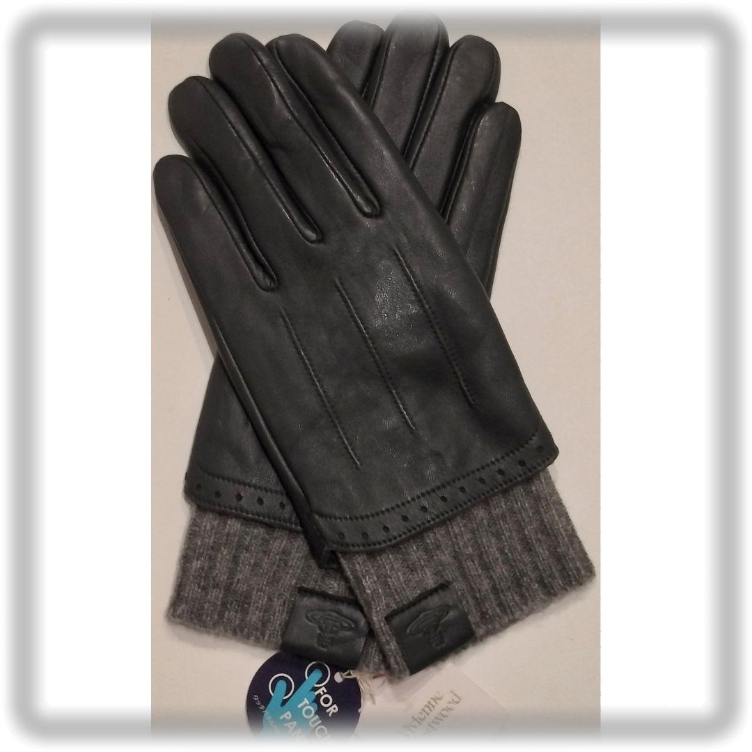 希少✰新品㊺【ヴィヴィアンウエストウッド】手袋 羊革 コンビ vivienne