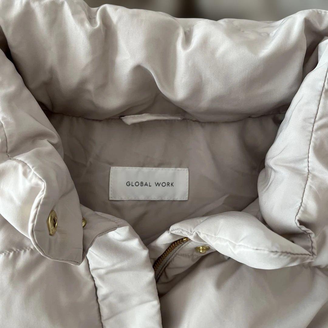 美品♪ GLOBAL WORK ⭐︎ ウツクシルエット撥水ダウンコート グレージュ