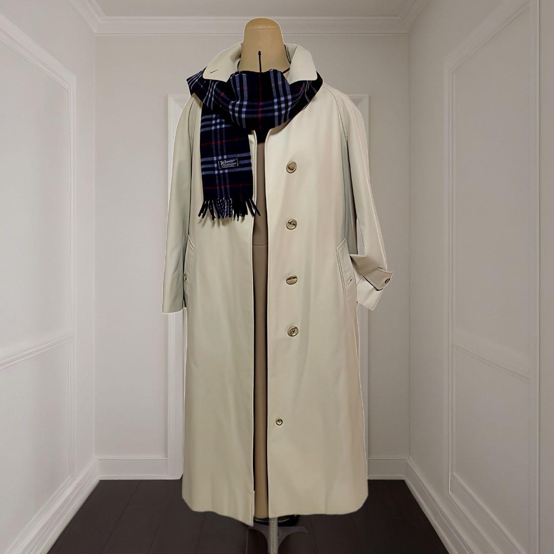 極美品✨バーバリー 90s ステンカラーコート ライナー付Sサイズ希少