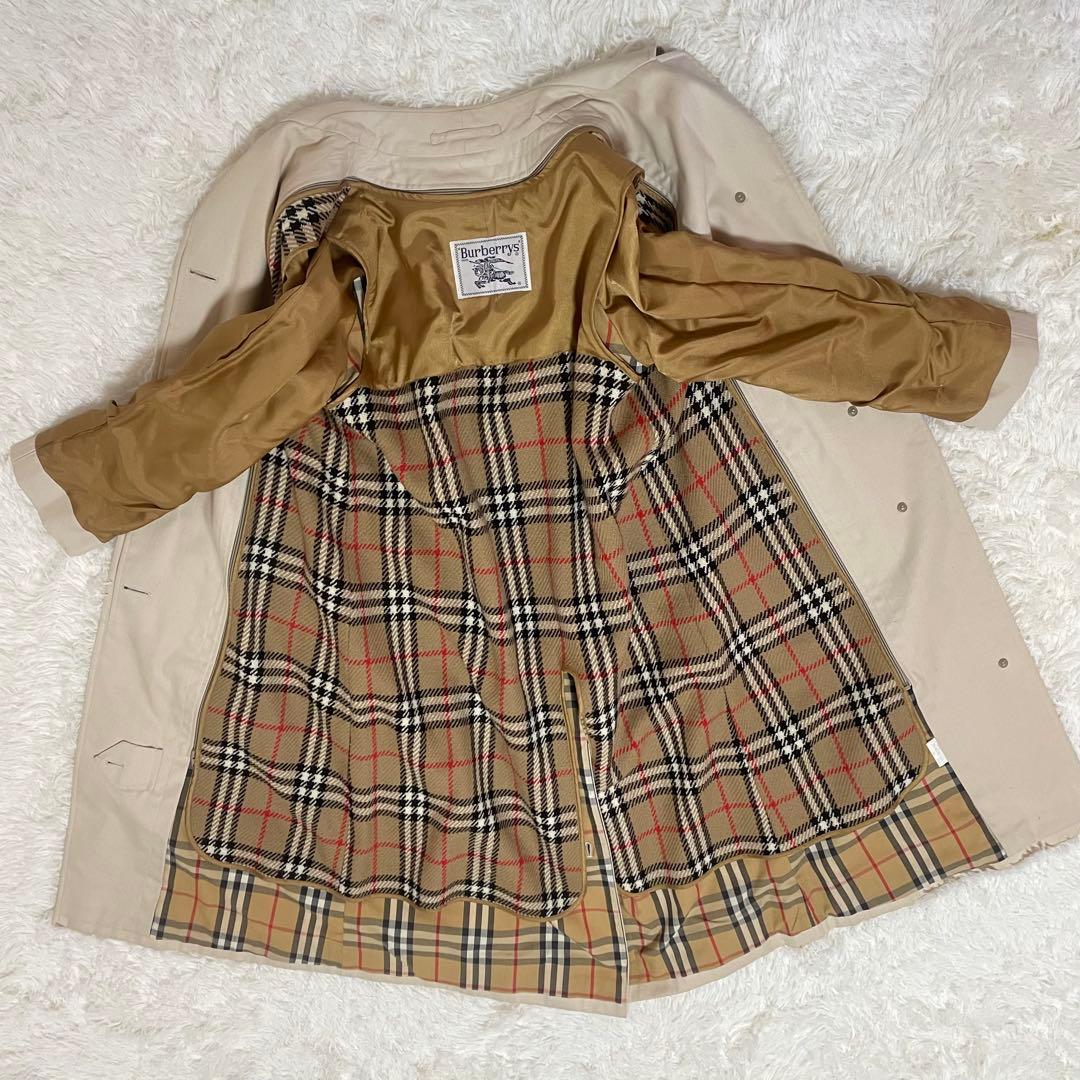 極美品✨バーバリー 90s ステンカラーコート ライナー付Sサイズ希少
