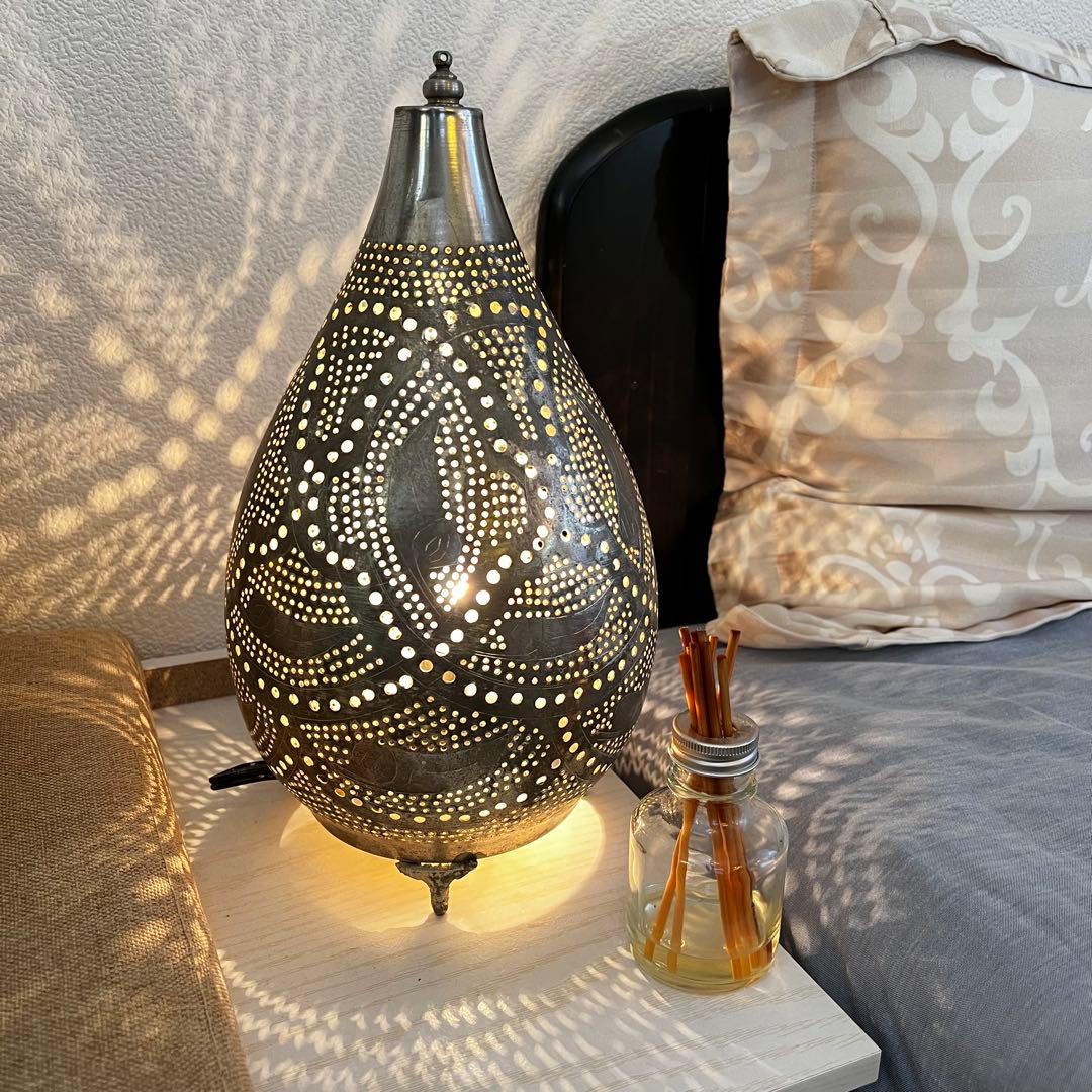 【超美品】定価29,000円！モロッコランプ 真鍮メタルシェード