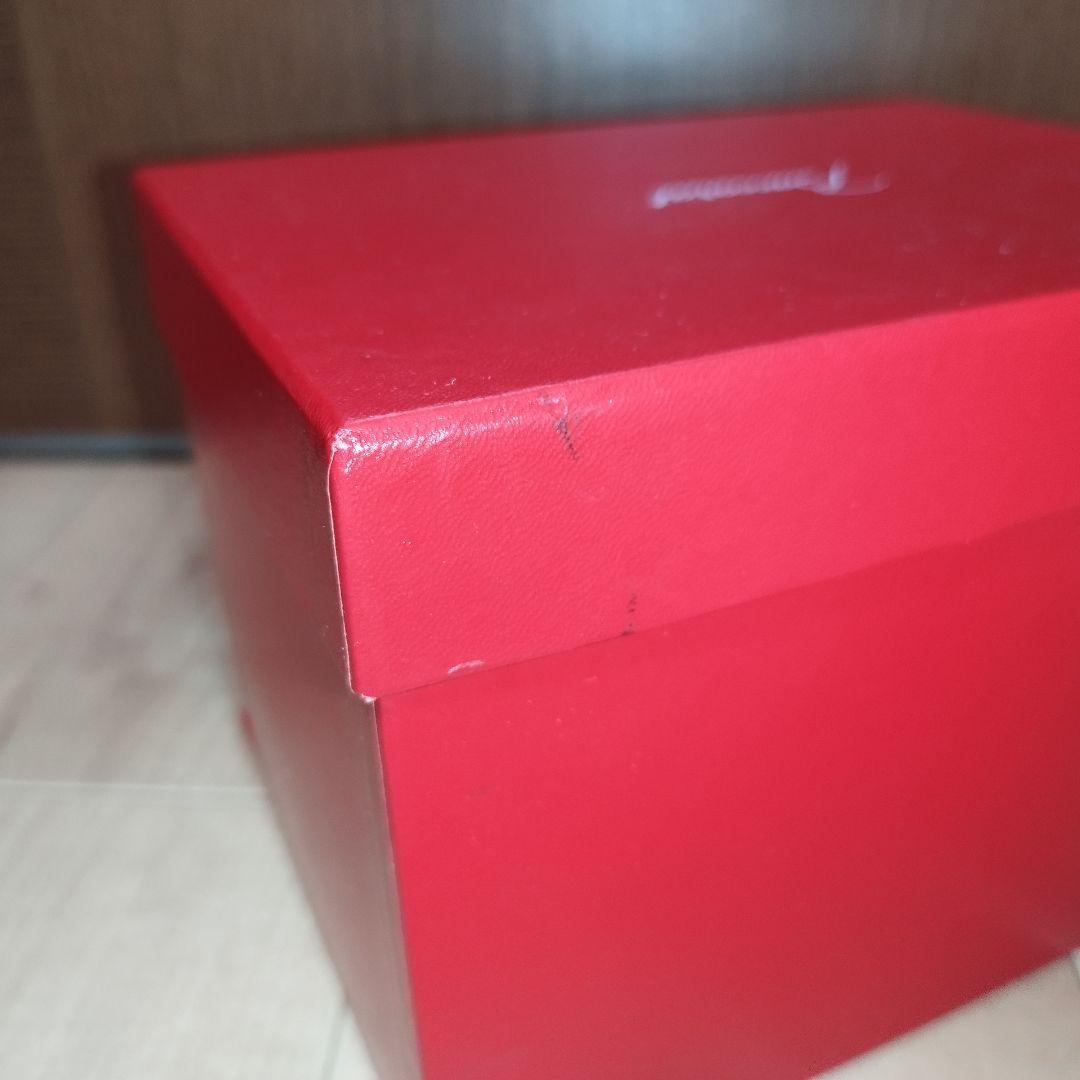 【美品】花瓶　Baccarat アイ ベース レッド S