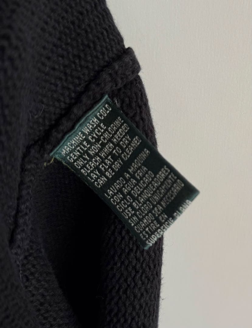 90s Ralph Lauren ロールネック コットンニット hooked