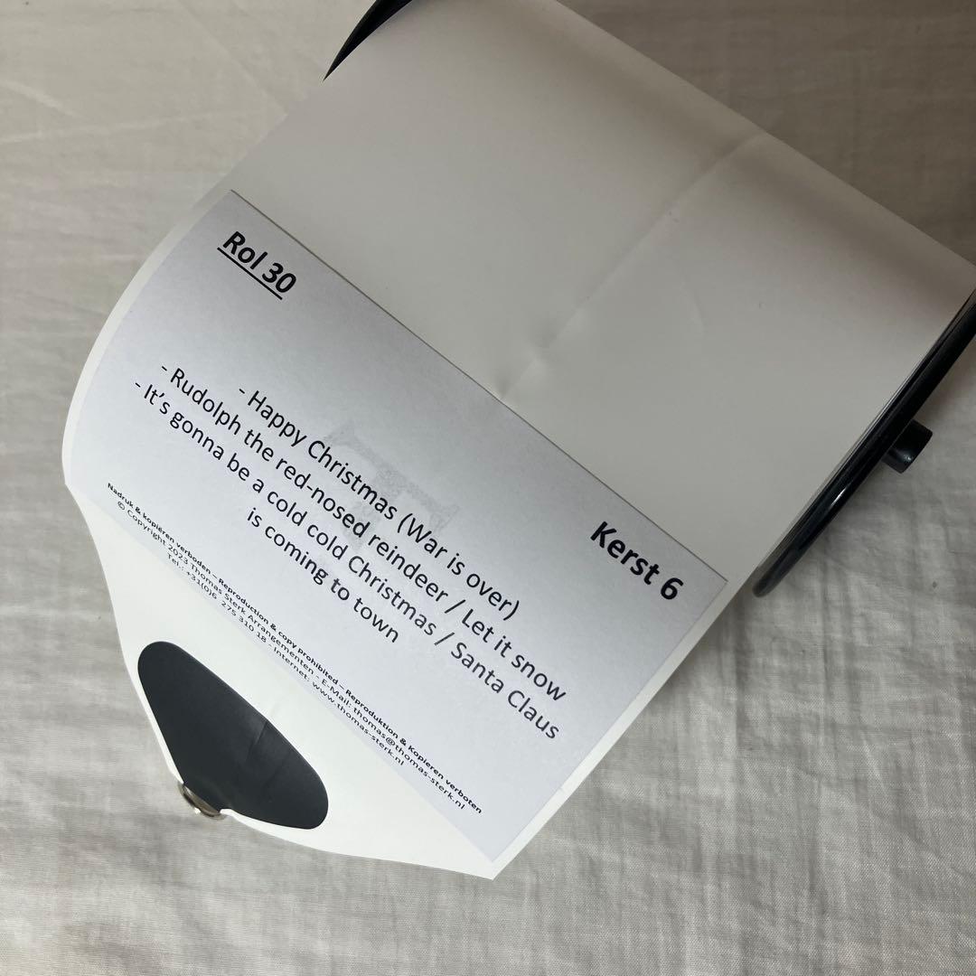 ストリートオルガン ミュージックロール 20音用 クリスマス集