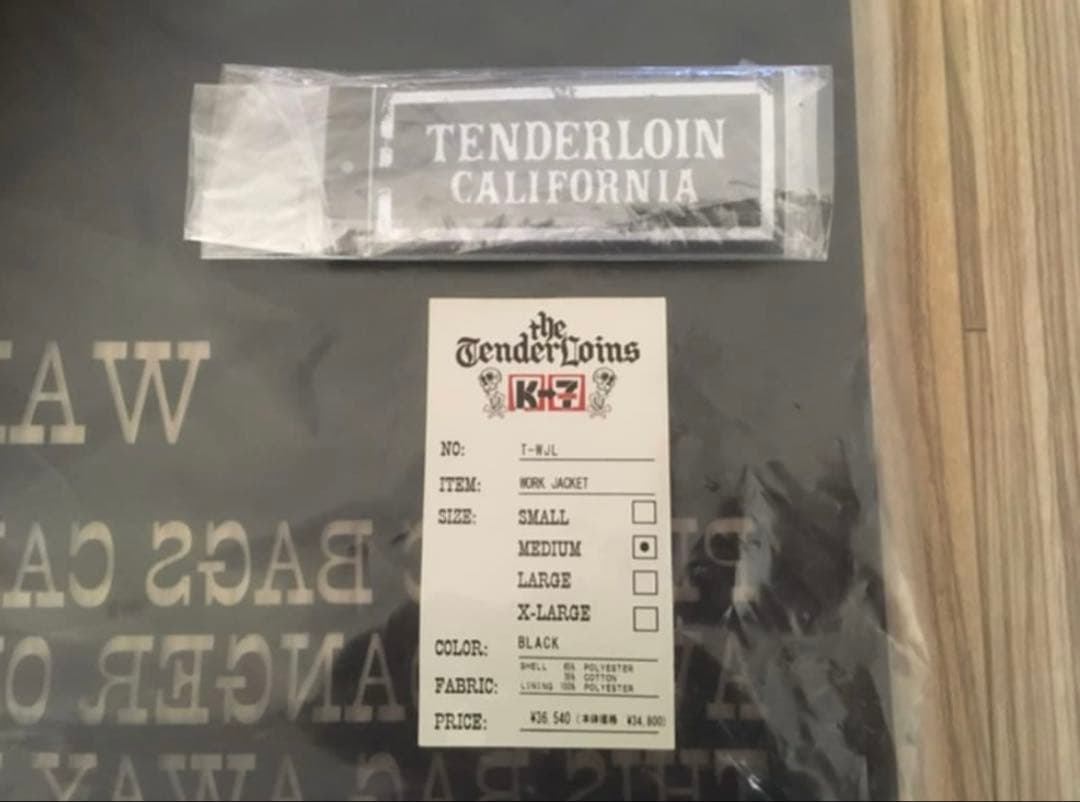 $*$様 テンダーロイン リブワークジャケット　ブラック　付属品完備　2nd 美