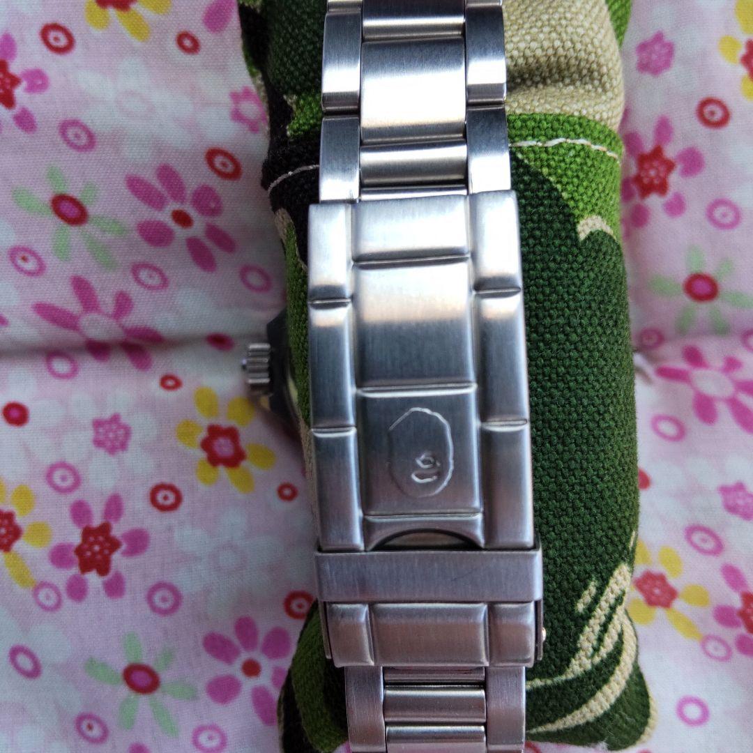 bapex自動巻き腕時計 グリーン/カモフラ