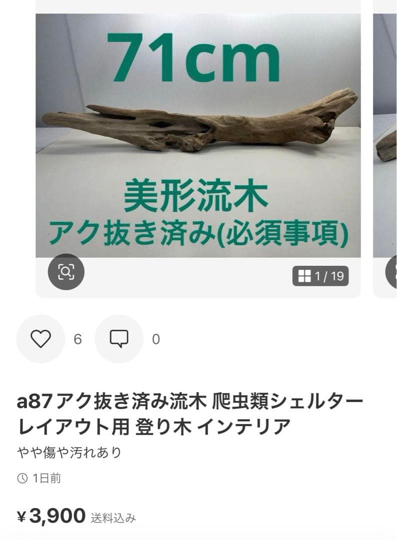 k50アク抜き済み流木 爬虫類シェルター レイアウト用 登り木 インテリア