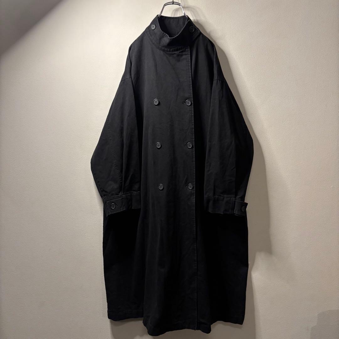 ノーカラー オーバーサイズ y2k トレンチコート ARMY ミリタリーコート