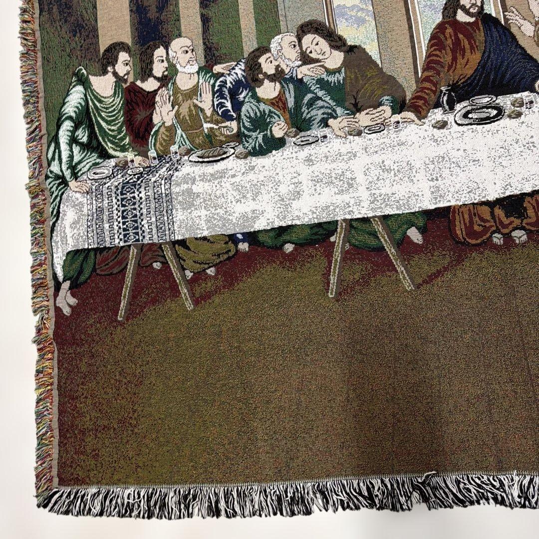 最後の晩餐　マルチカバー　ソファカバー　ヴィンテージラグ　137x173