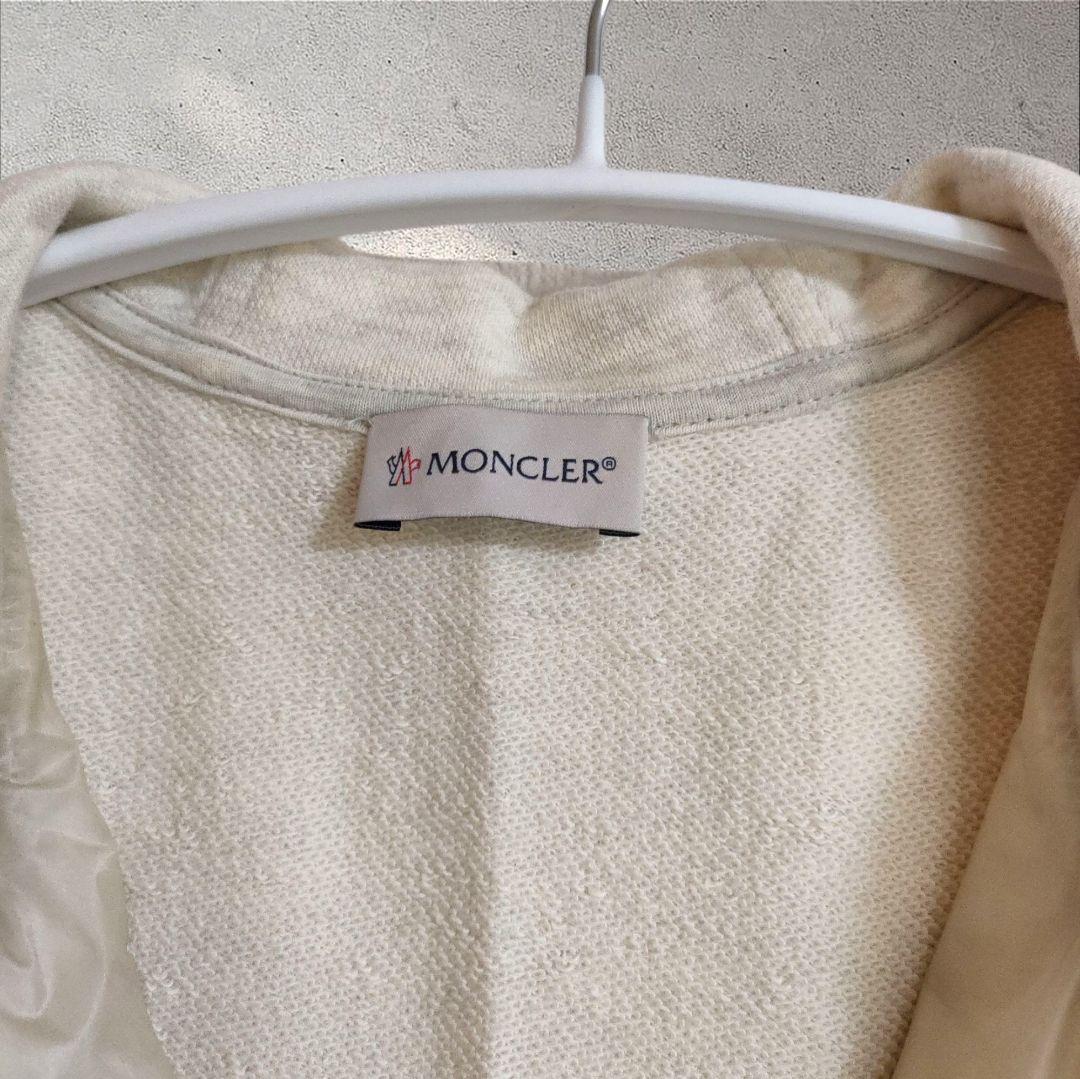 モンクレール ダウンベスト スウェット フード付き