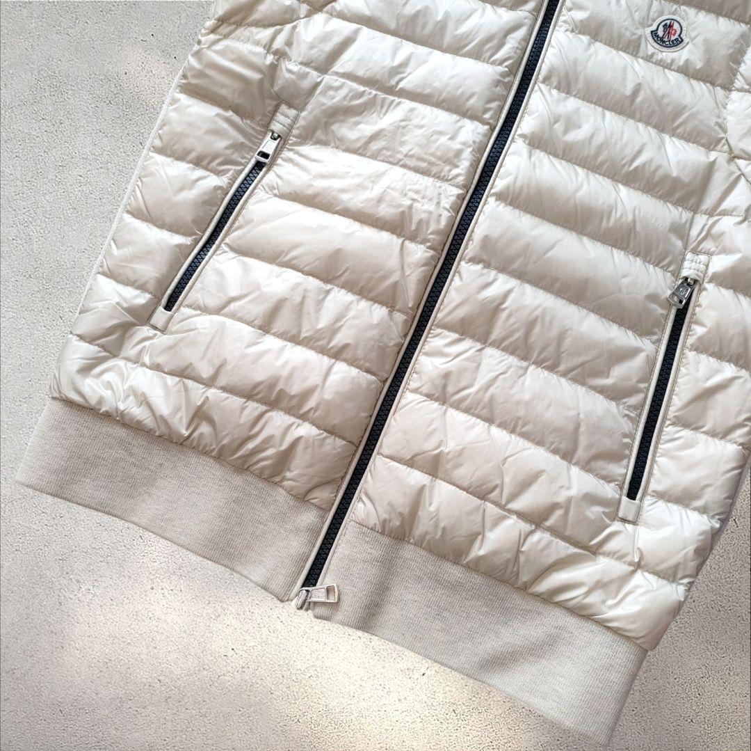 モンクレール ダウンベスト スウェット フード付き