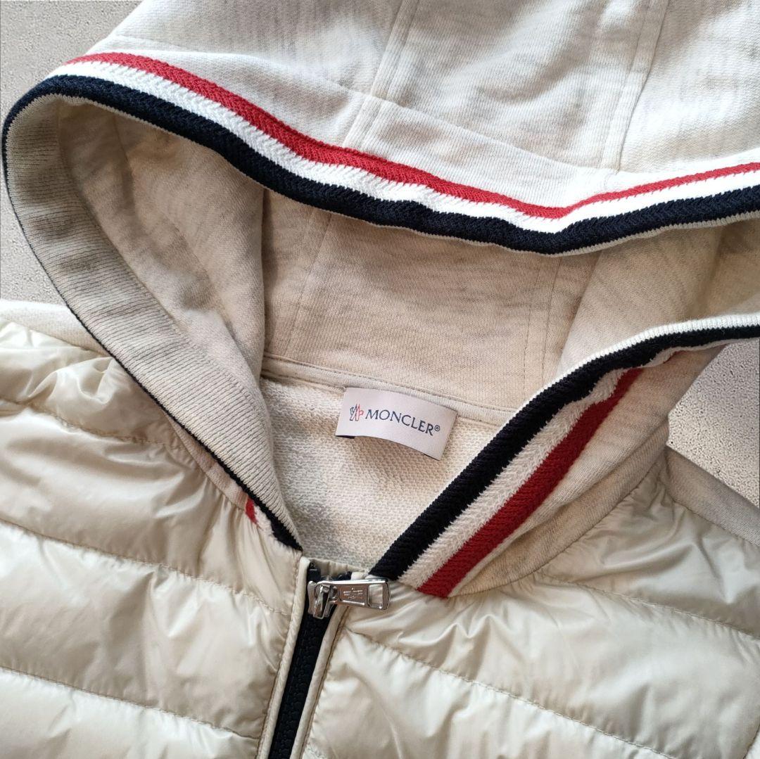 モンクレール ダウンベスト スウェット フード付き