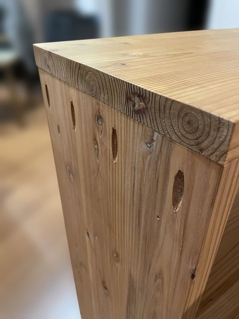 ウッドラック 可動式 木製棚 中古　天然木