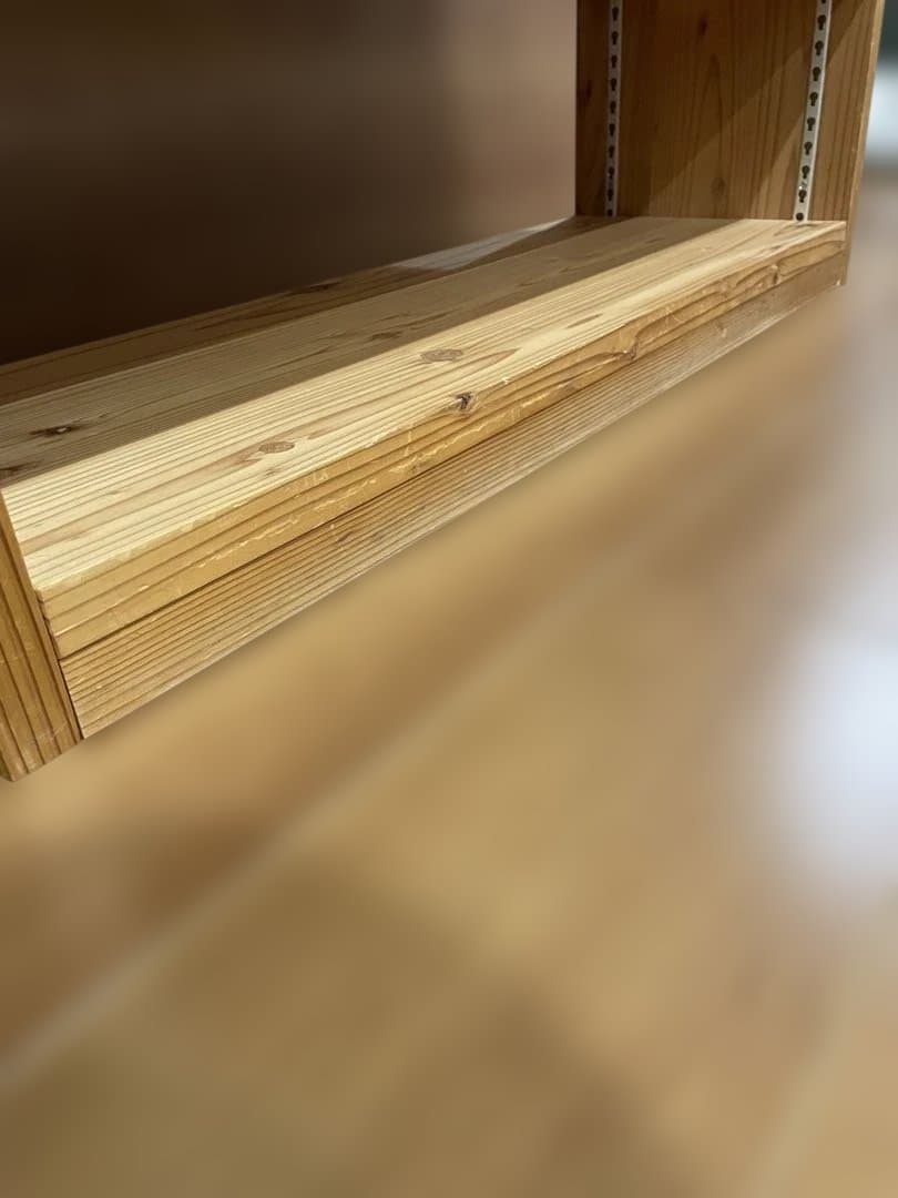 ウッドラック 可動式 木製棚 中古　天然木