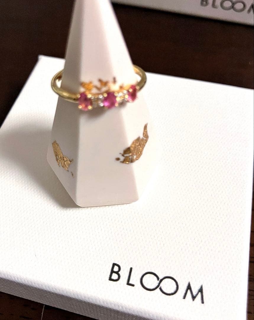 K18 エステール（BLOOM）ピンクトルマリンリング（11号）
