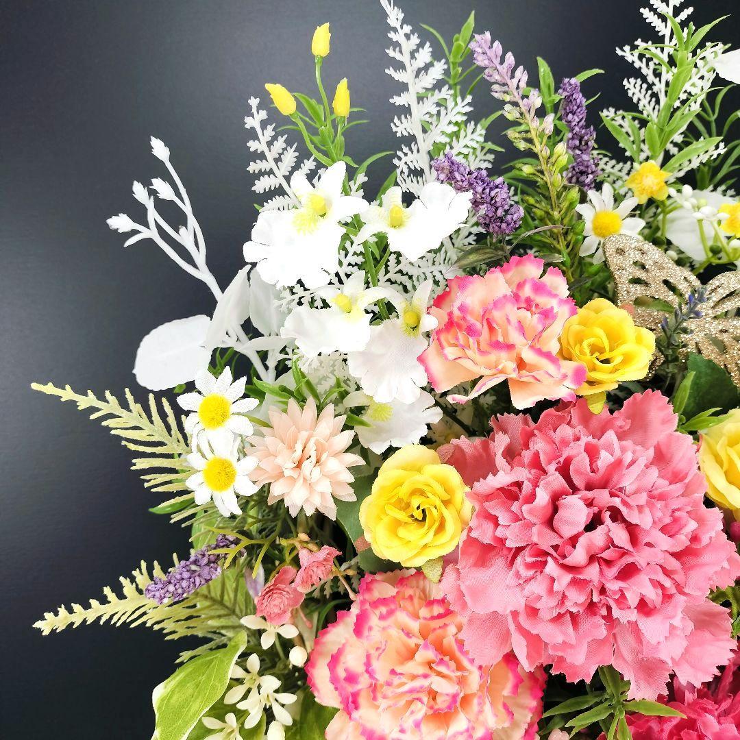 商品名【美羽】MEGママ❤️ピンクカーネーションのスワッグリース 春リース