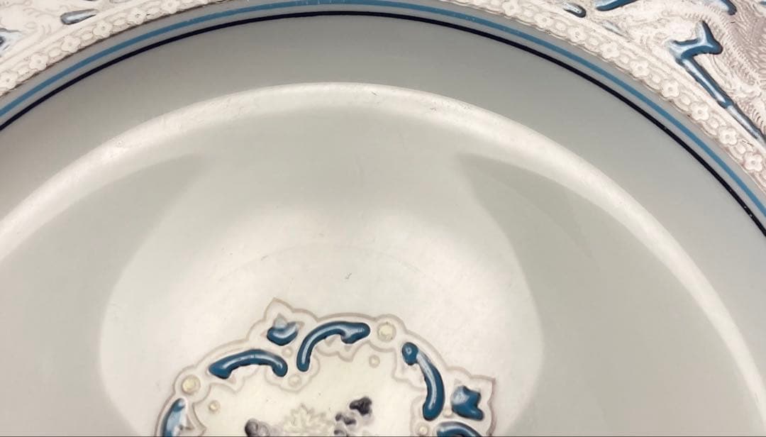 【3枚セット】 フロレンティーン ターコイズ プレート 22.5