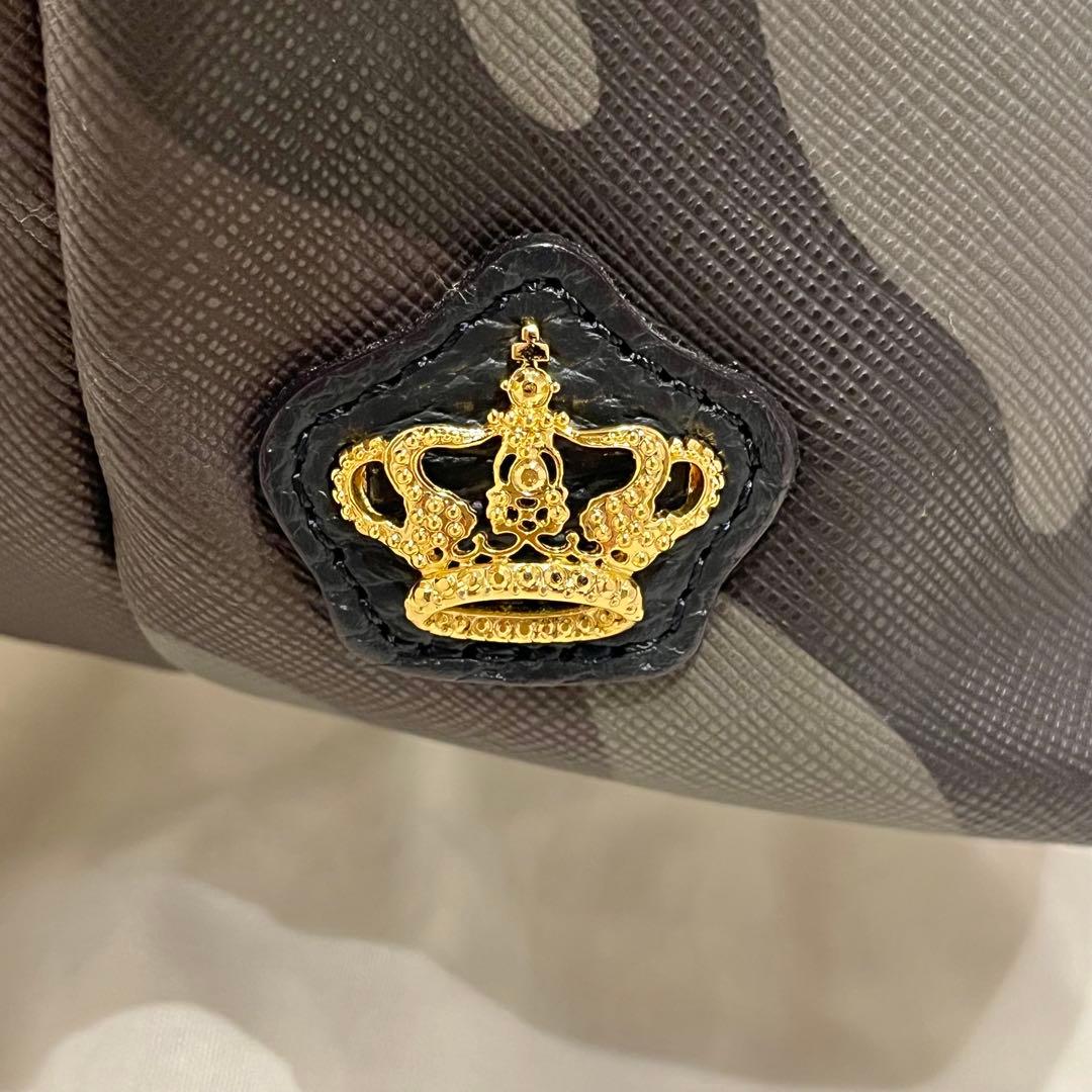 【美品】A.D.M.J 迷彩　 トートバッグ　王冠　カモフラ　スパンコール