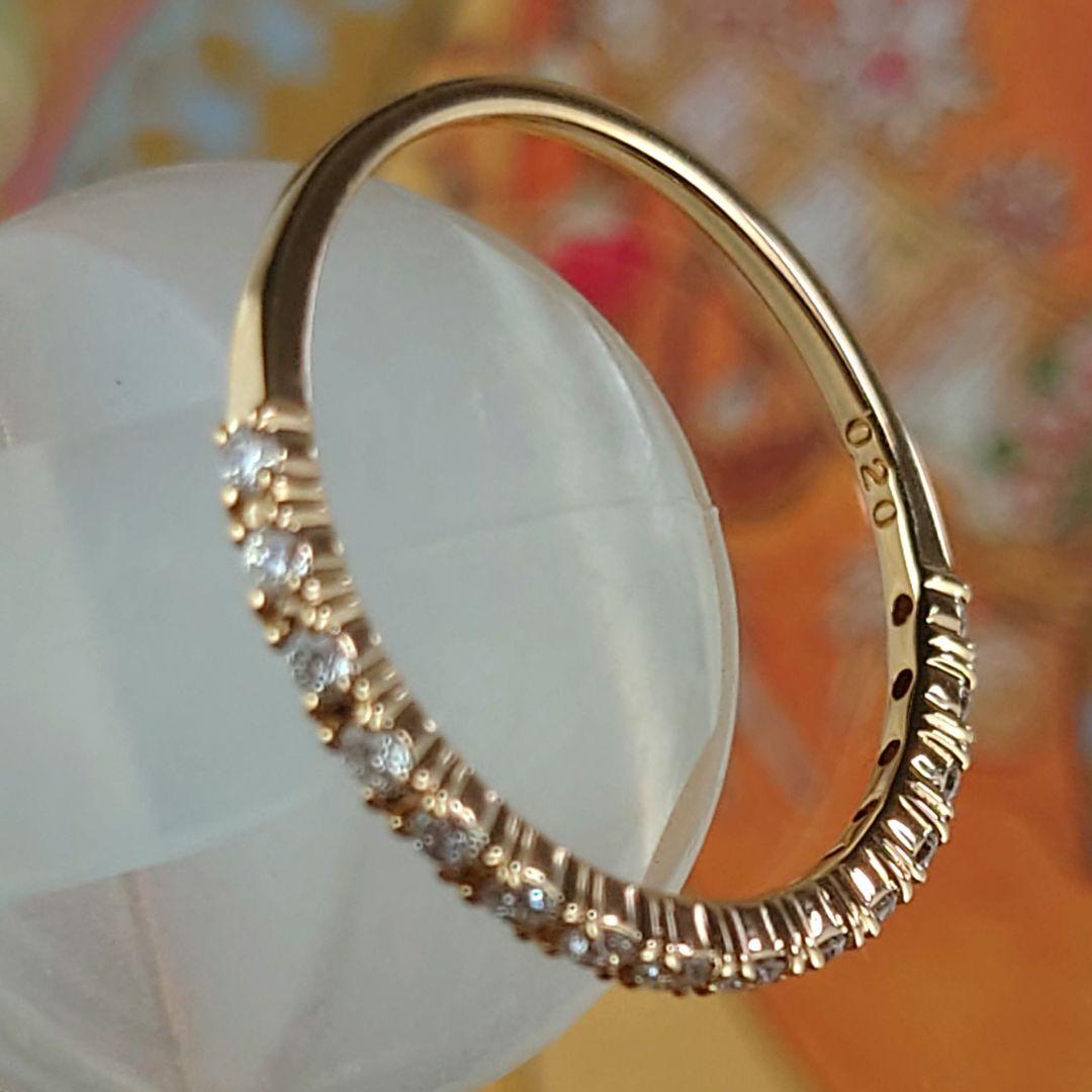 ヴァンドーム K18ダイヤモンドリング　18金　ダイヤ　ハーフエタリティリング