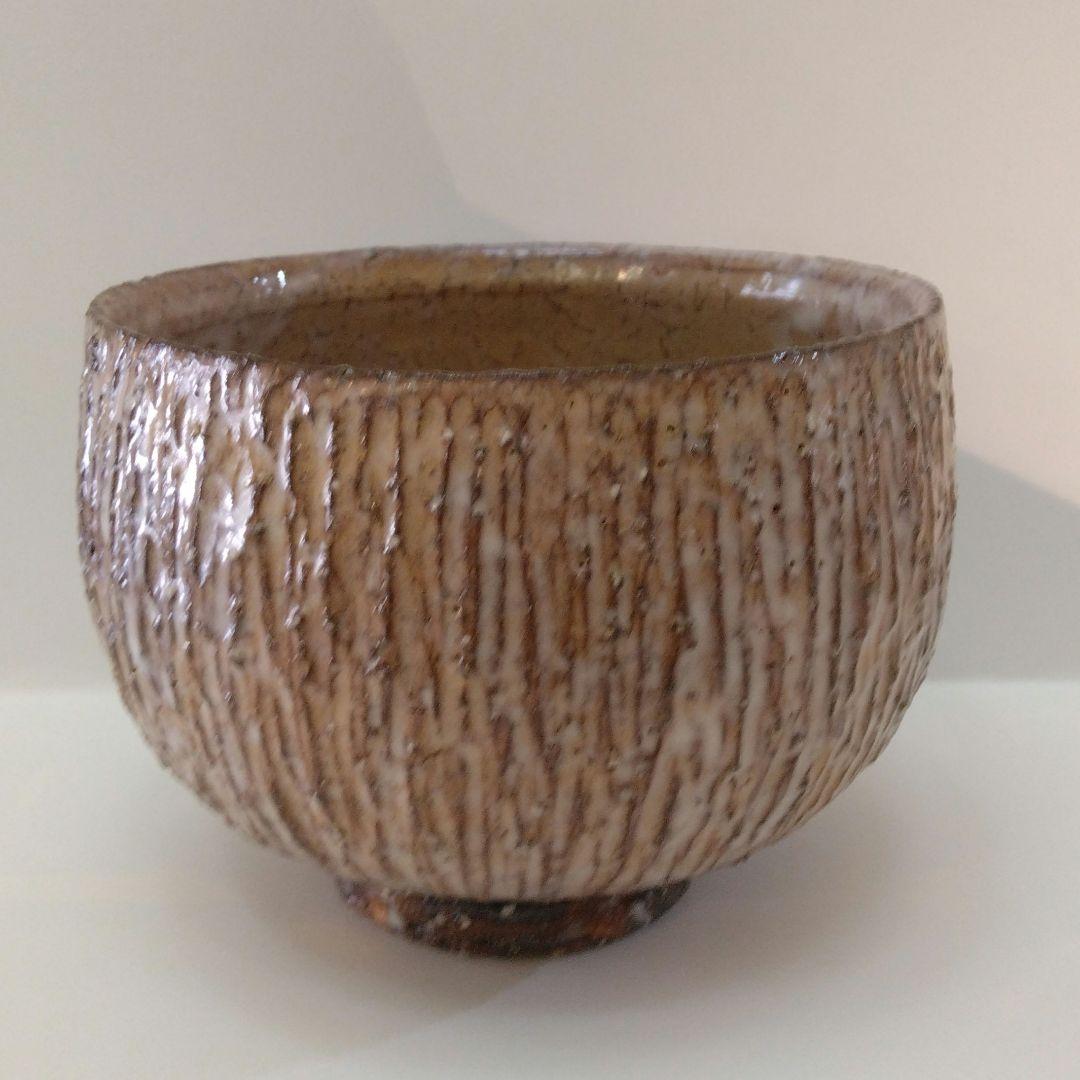 [未使用］波多野英生 萩焼 櫛目茶碗 / 冬茶碗 / 抹茶碗 / 初釜