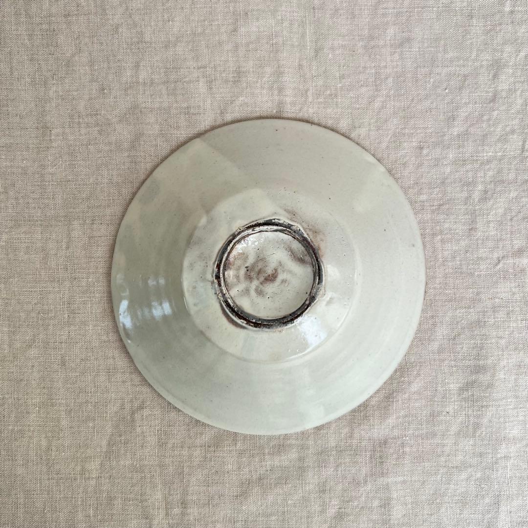 荒賀文成　粉引6寸つば皿　2枚セット