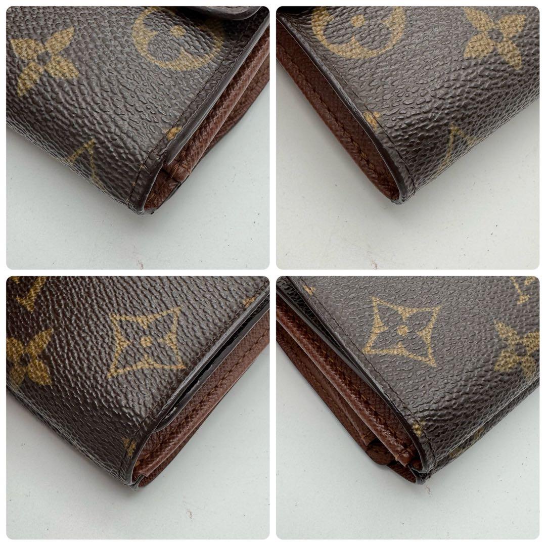 美品✨️ルイヴィトン　モノグラム　ポルトフォイユ　エリーズ　折り財布　Wホック