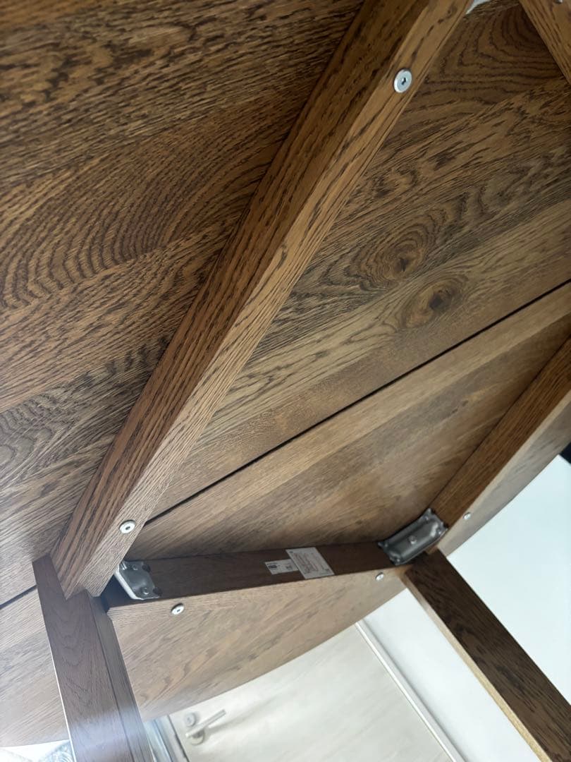 IKEA モールビロンガ 円形ダイニングテーブル オーク材 丸テーブル