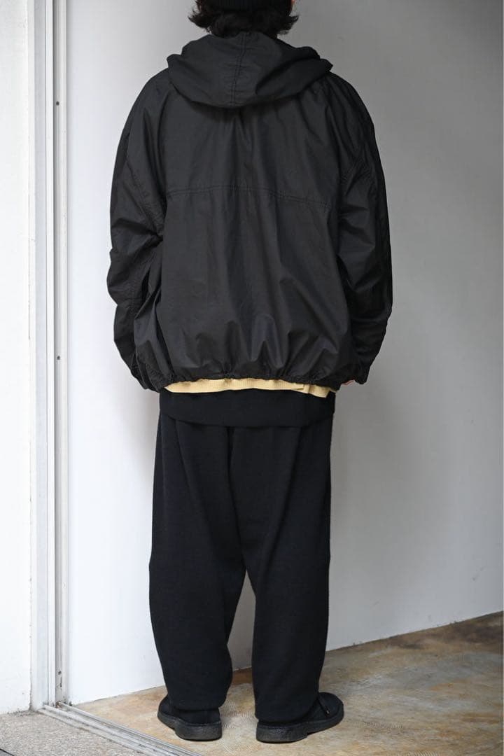 ANCELLM HOODED FIELD SHIRT JACKET 黒 1