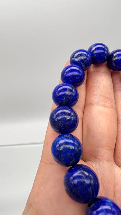 高品質12ミリアップラピスラズリブレスレット