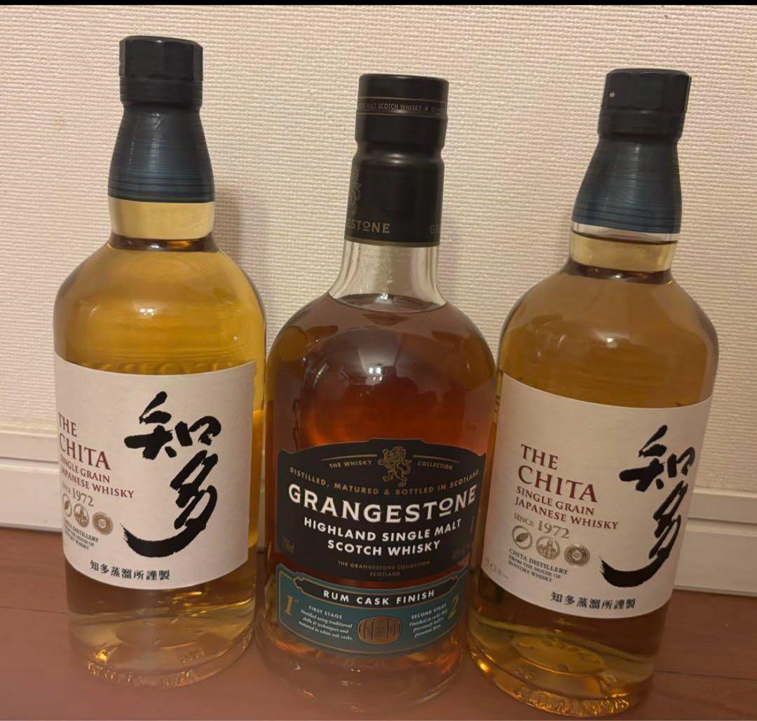 知多 700ml 箱アリ2本 & グレンジストン 750ml 1本