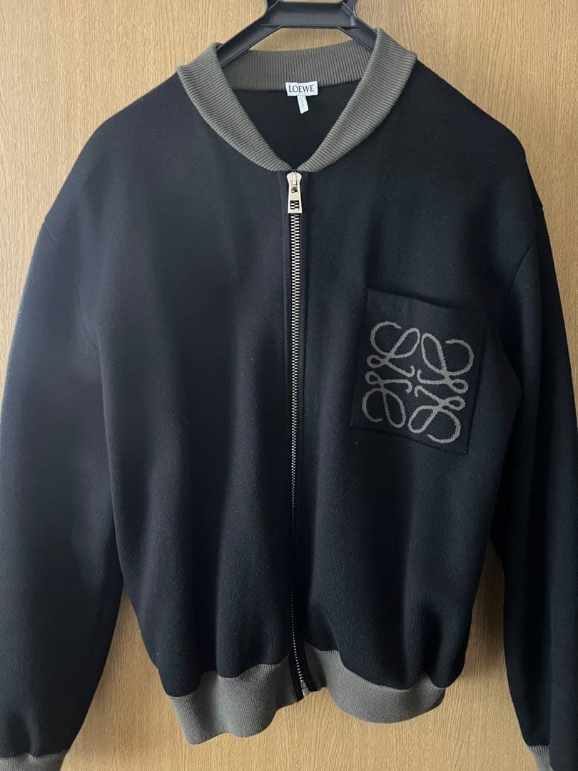 LOEWE ジップアップジャケット ブラック
