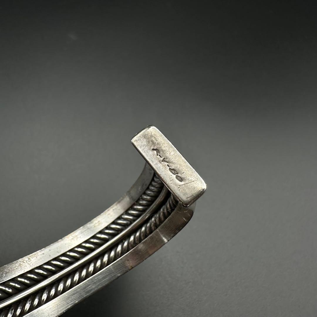 Steve arviso ヘヴィゲージ　ケーブルワイヤーバングル　ターコイズ