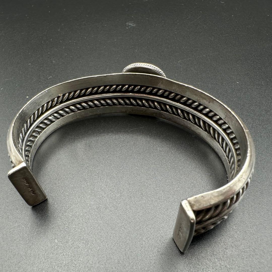 Steve arviso ヘヴィゲージ　ケーブルワイヤーバングル　ターコイズ