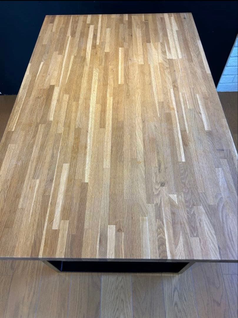 木製長方形ダイニングテーブル