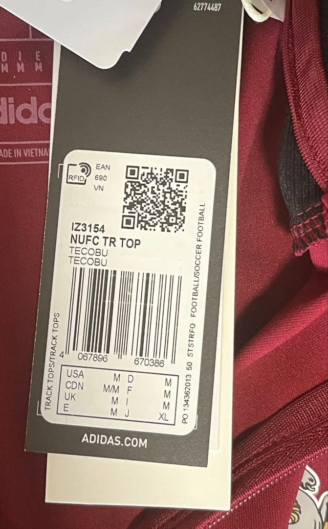 adidas ニューカッスル　トレーニングトップ　ドリルトップ　サッカー　M