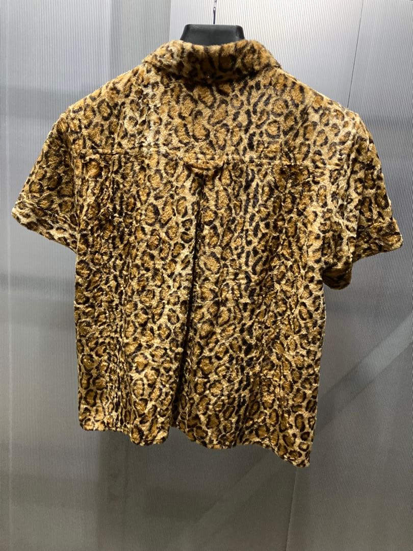 20471120 ヒョウ柄 半袖シャツ レオパード ロック パンク 衣装 M