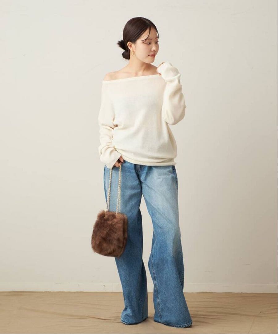 offshoulder slit knit /Plage プラージュ