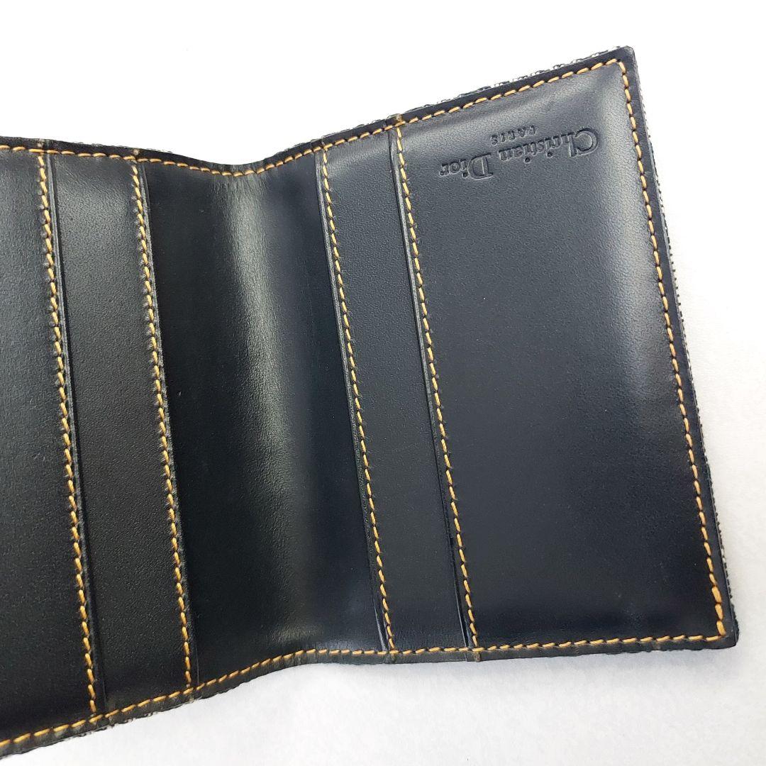 【大人気】クリスチャンディオール　サドル　カード入れ財布　トロッター　キャンバス