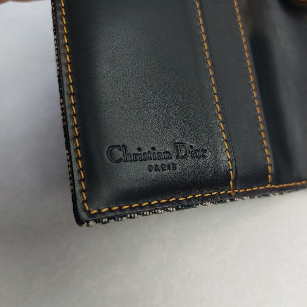 【大人気】クリスチャンディオール　サドル　カード入れ財布　トロッター　キャンバス