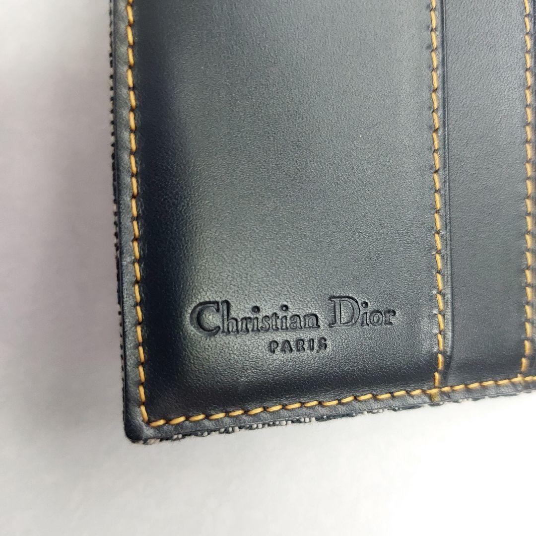 【大人気】クリスチャンディオール　サドル　カード入れ財布　トロッター　キャンバス