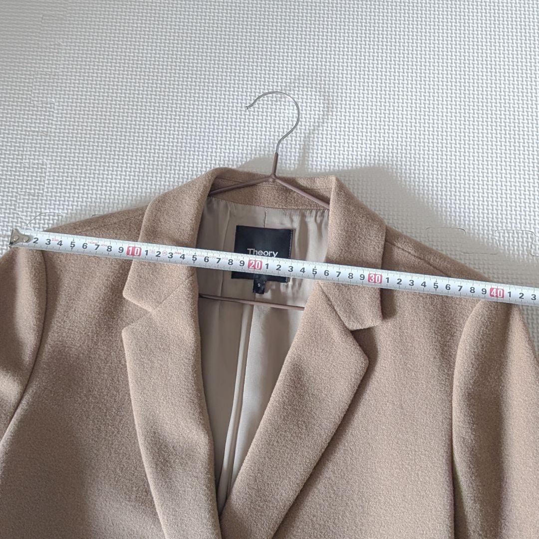 Theory セオリー チェスターコート ウール S キャメル ベージュ