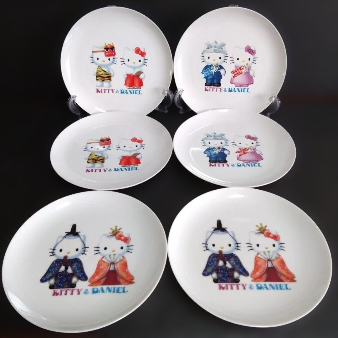 未使用 Hello kitty Daniel プレート6枚　キティ・ダニエル