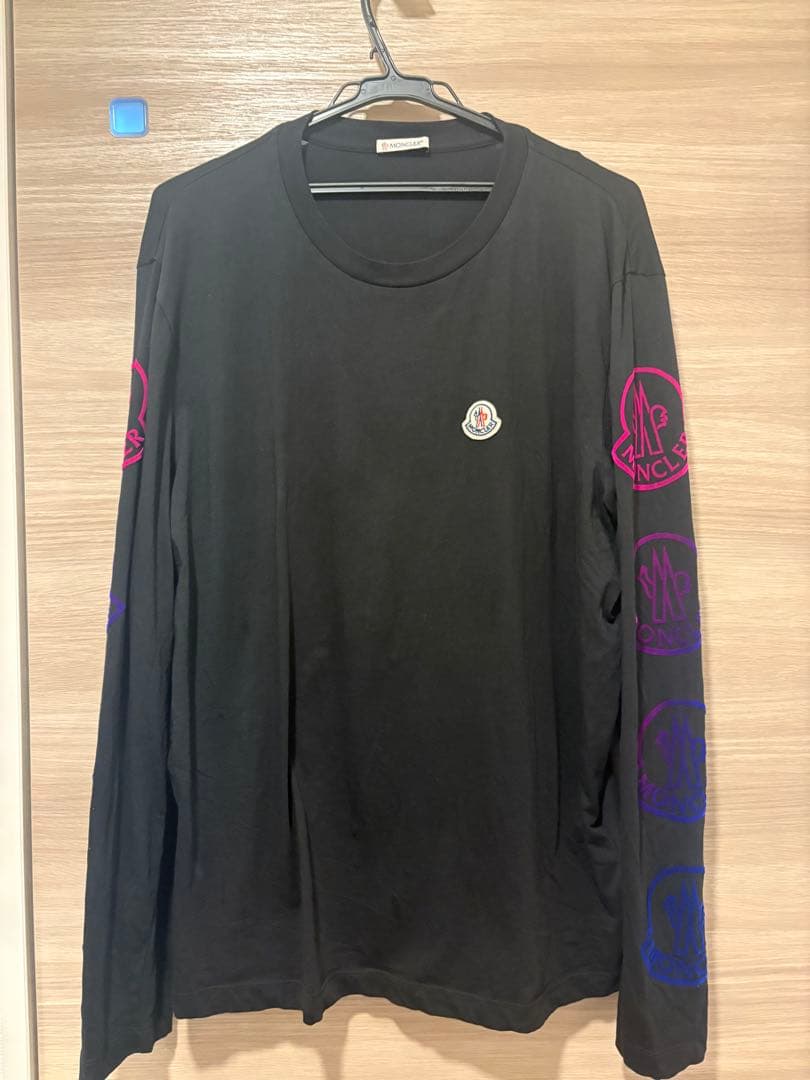 MONCLER ブラック 長袖カットソー　XL