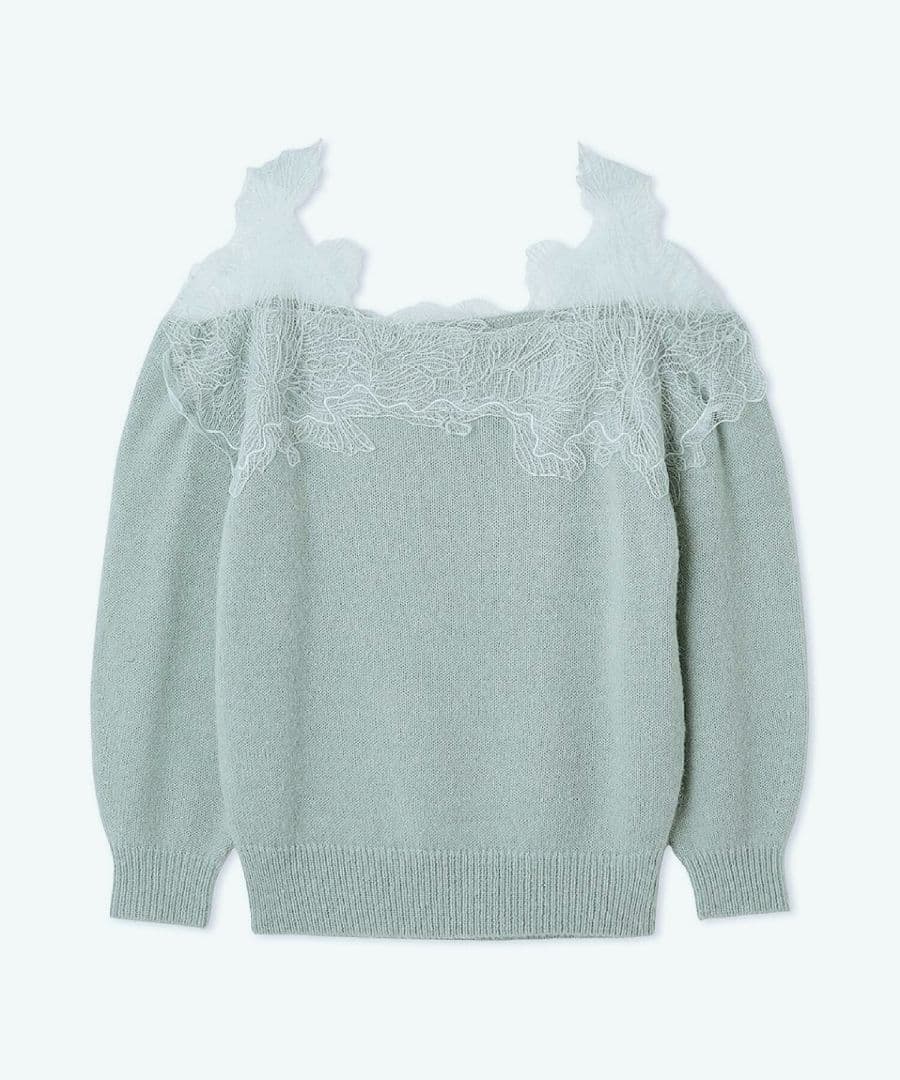 【2025AW今季新作】レーストリミングニットプルオーバー SNIDEL