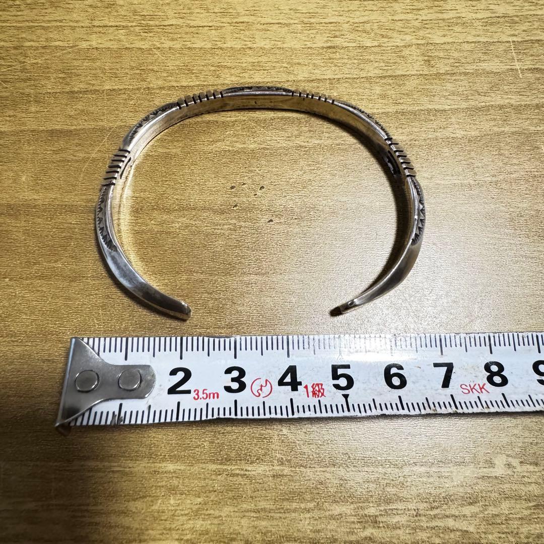 ケビン ラモーン作 Kevin Ramone スタンプワークシルバーバングル