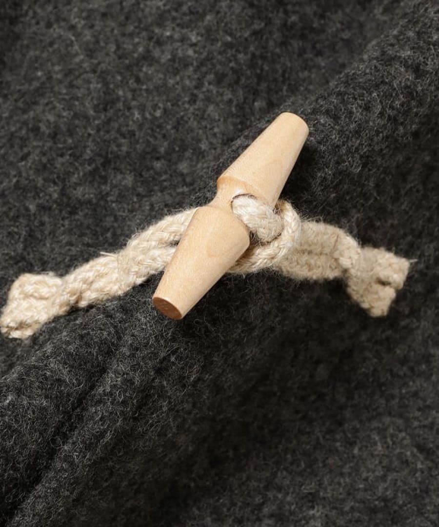 BEAMS BOY モッサーロングダッフルコート25FW グレー