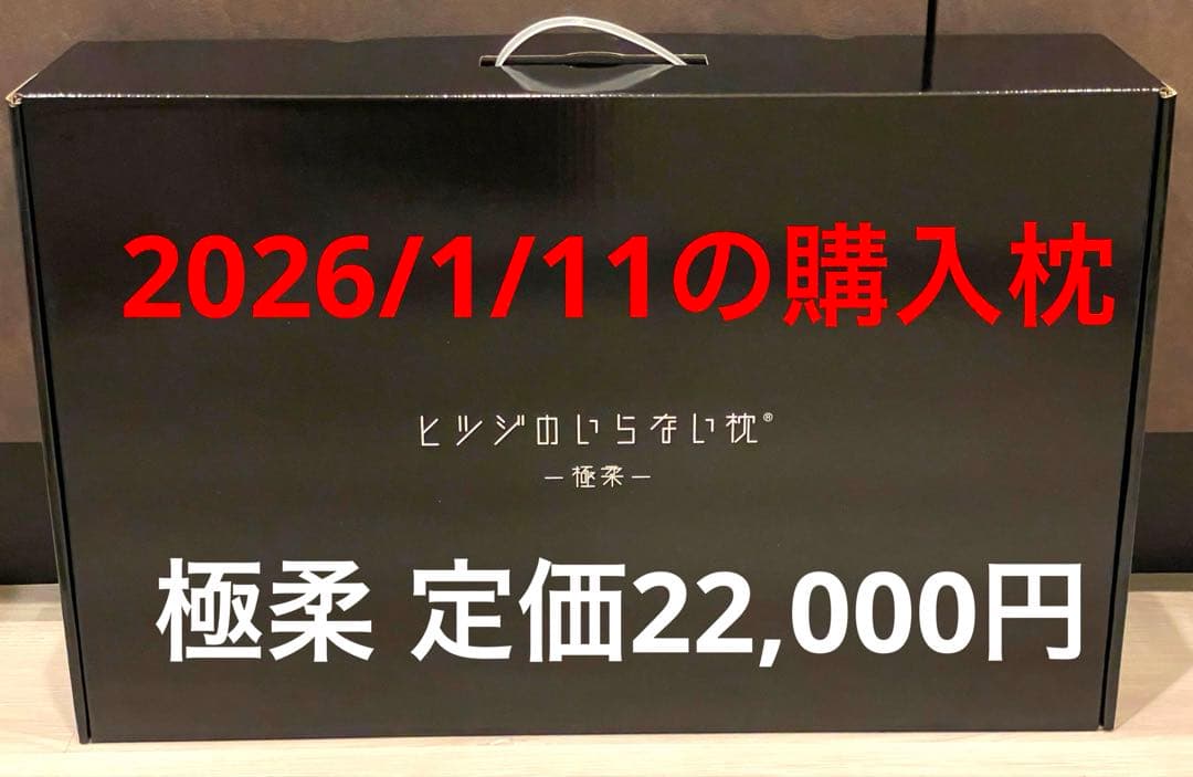 2026/1/12夜のみ1回使用‼️ヒツジのいらない枕 極柔